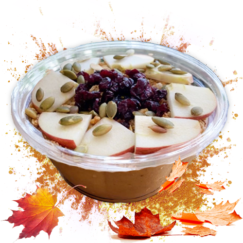 Pumpkin Spice Smoothie Bowl - Nella's Nutri-Bar